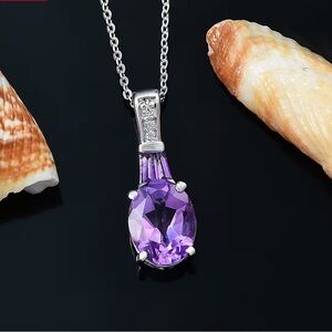 Beautiful Genuine Amethyst Necklace